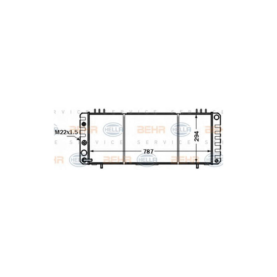 Hella 8MK 376 774-271 Engine Radiator