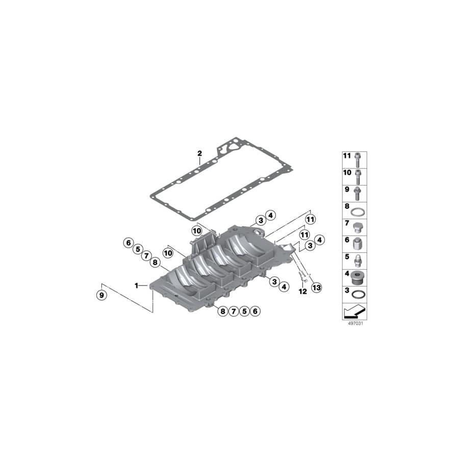 Genuine BMW 11007730133 O-Ring 7,65X1,78 FKM (Inc. M6 GT3) | ML Performance UK Car Parts