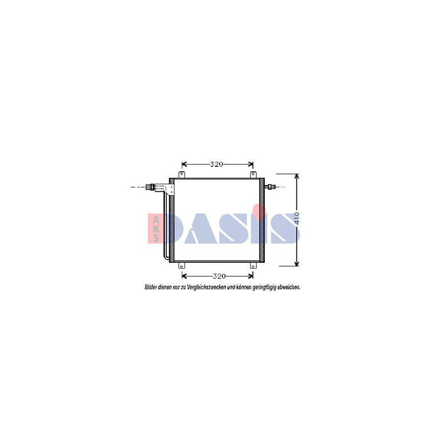 AKS Dasis 182300N Air Conditioning Condenser For Renault Twingo | ML Performance UK