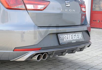 Rieger 00099284 SEAT 5F Leon FR Rear Diffuser 1 | ML Performance UK Car Parts