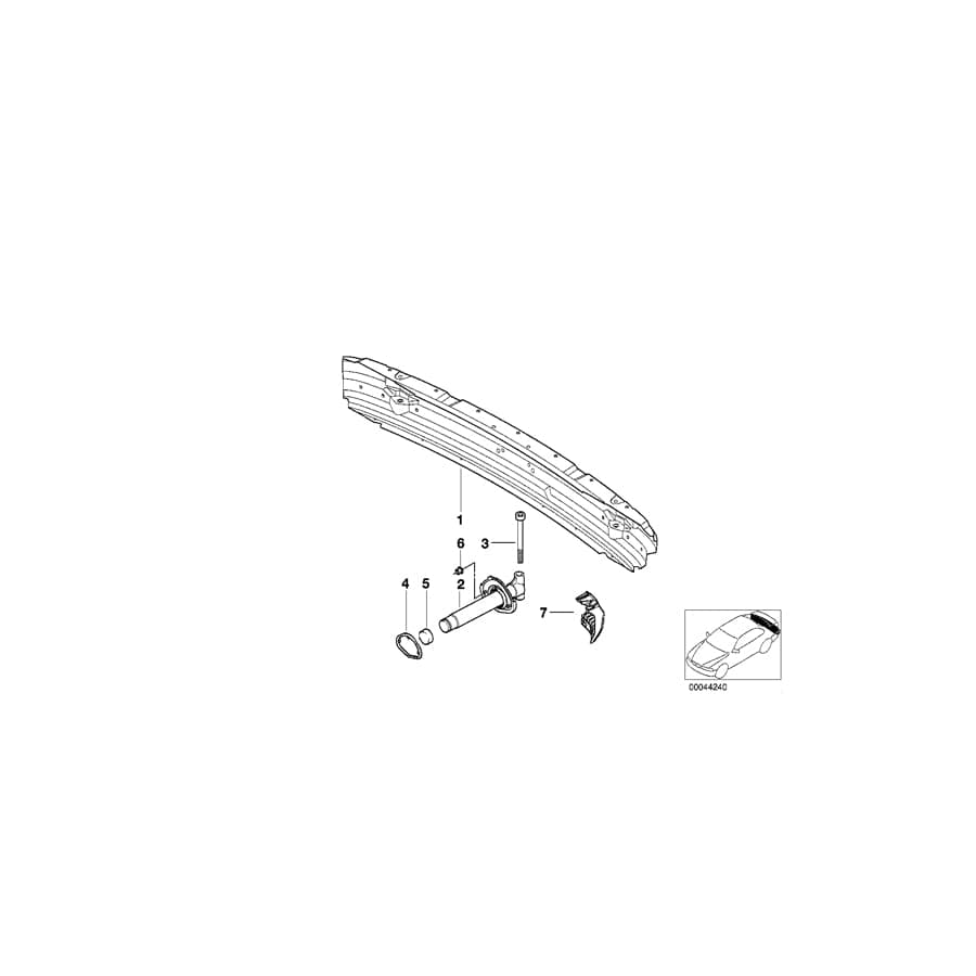 Genuine BMW 51128159371 E39 Carrier (Inc. 535i, 530d & 520d) | ML Performance UK Car Parts