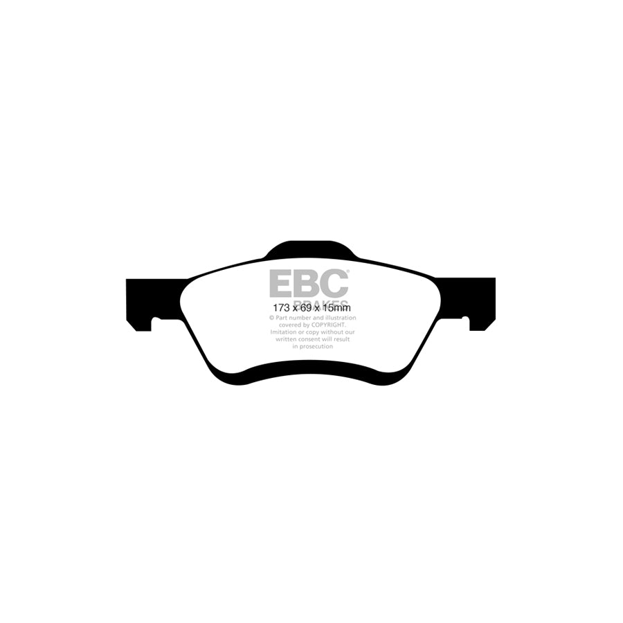 EBC DP61709 Ford Mazda Greenstuff Front Brake Pads (Inc. Maverick & Tribute) 2 | ML Performance UK Car Parts