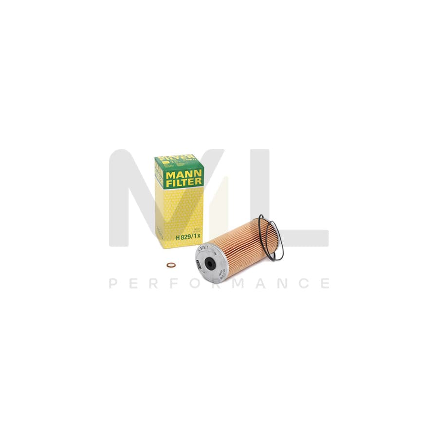 MANN-FILTER H 829/1 x Oil Filter with seal, Filter Insert | ML Performance Car Parts