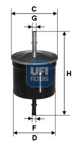 UFI 31.627.00 Fuel Filter