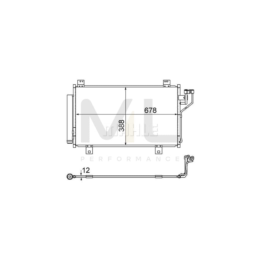 MAHLE ORIGINAL AC 865 000S Air conditioning condenser with dryer | ML Performance Car Parts