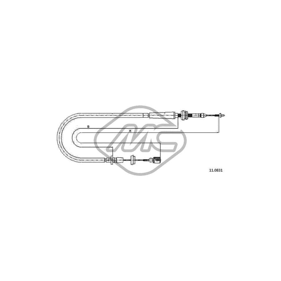 Metalcaucho 83832 Throttle Cable | ML Performance UK Car Parts