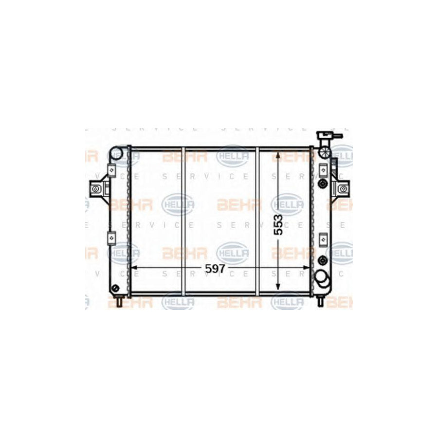 Hella 8MK 376 774-261 Engine Radiator