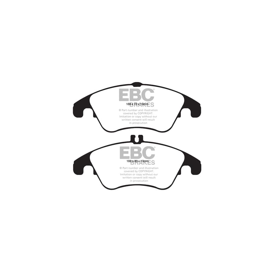 EBC PD40K1218 Mercedes-Benz W/S212 Ultimax Pad & Plain Disc Kit - ATE Caliper 2 | ML Performance UK Car Parts