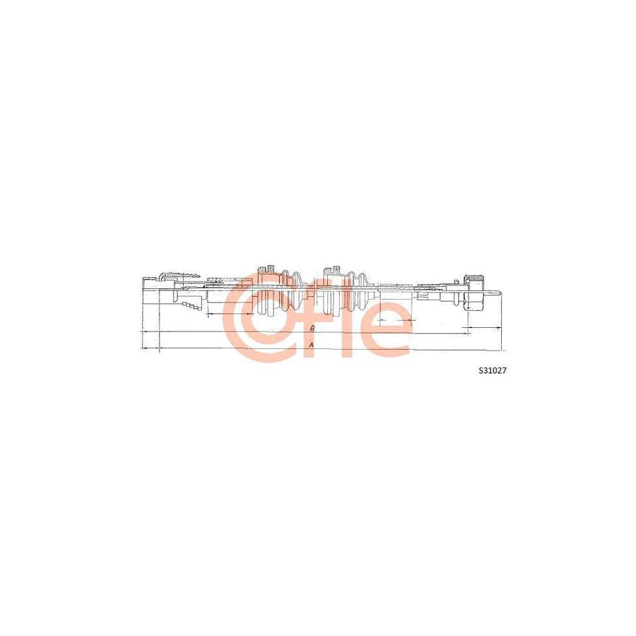 Cofle S31027 Speedometer Cable