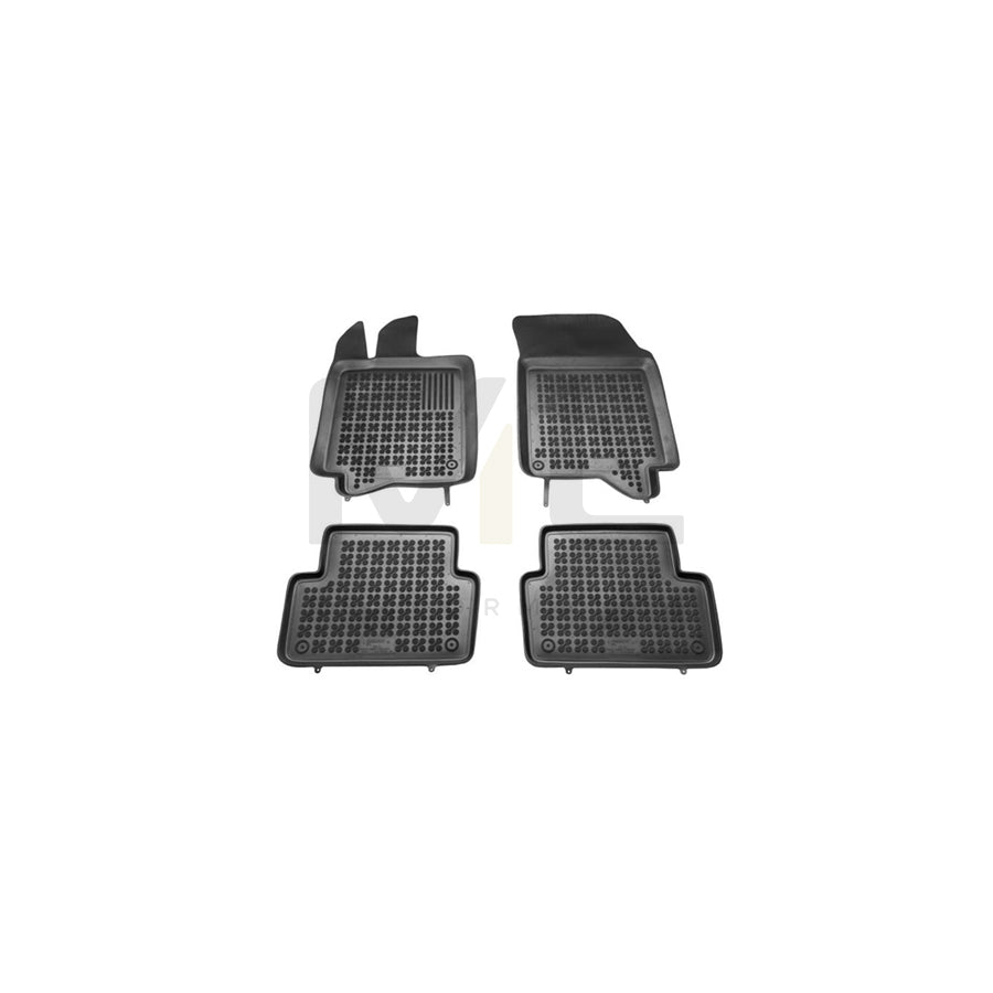 REZAW PLAST Tailored 201912 Floor mat set for RENAULT LAGUNA Elastomer, Front and Rear, Quantity: 4, Black | ML Performance Car Parts