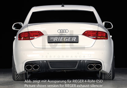 Rieger 00099080 Audi B8 B81 A4 Rear Diffuser 5 | ML Performance UK Car Parts