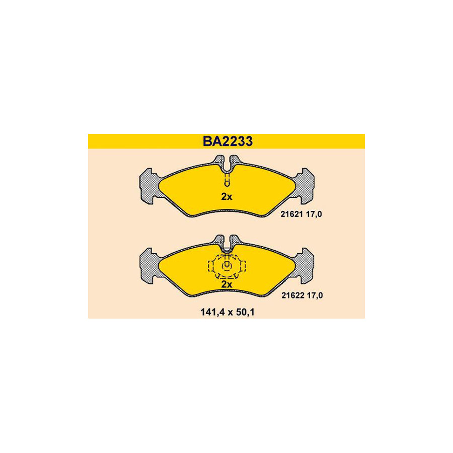 Barum BA2233 Brake Pad Set