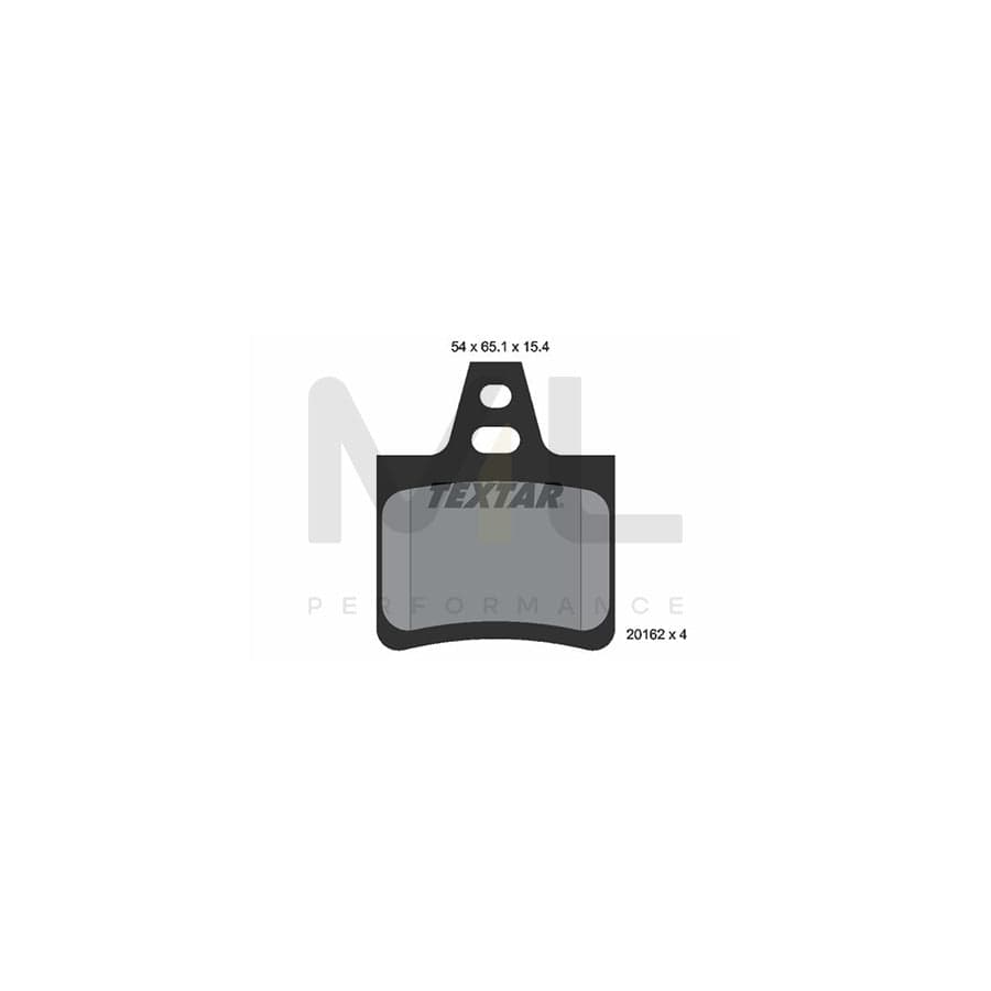 TEXTAR 2016203 Brake pad set not prepared for wear indicator | ML Performance Car Parts