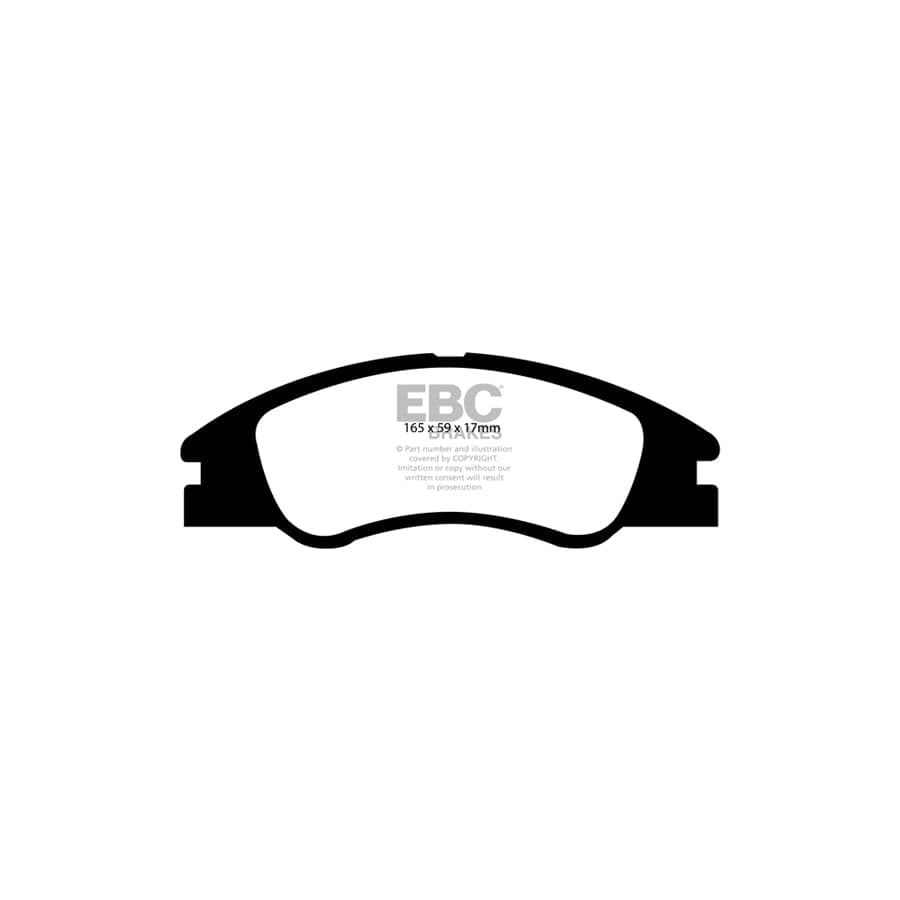 EBC PD01KF764 Kia Cerato Greenstuff Front Brake Pad & Plain Disc Kit  - Sumitomo Caliper 2 | ML Performance UK Car Parts