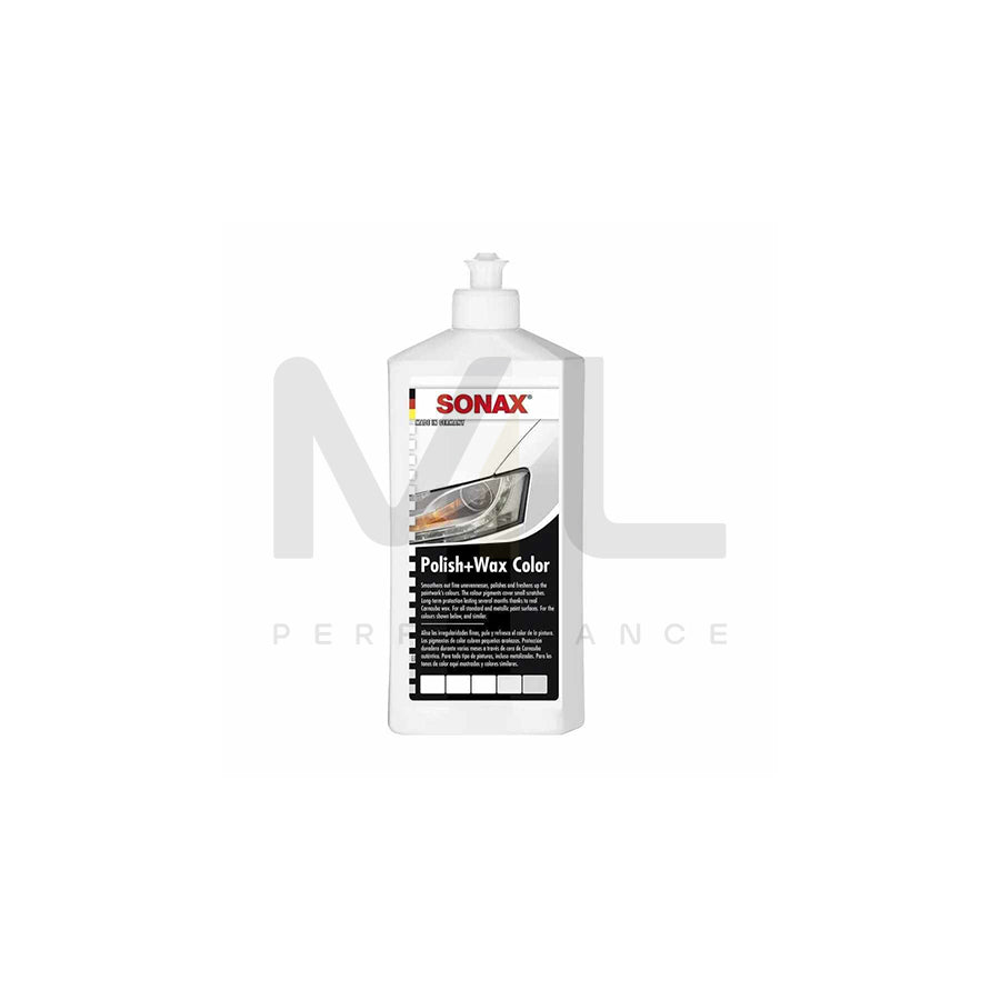 Sonax Polish + Wax COLOR White 250ml | ML Performance Car Care