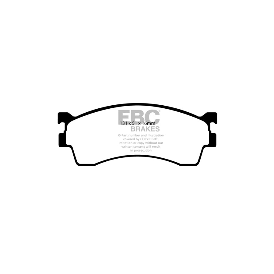 EBC DP21409 Mazda Greenstuff Front Brake Pads - Akebono Caliper 2 | ML Performance UK Car Parts