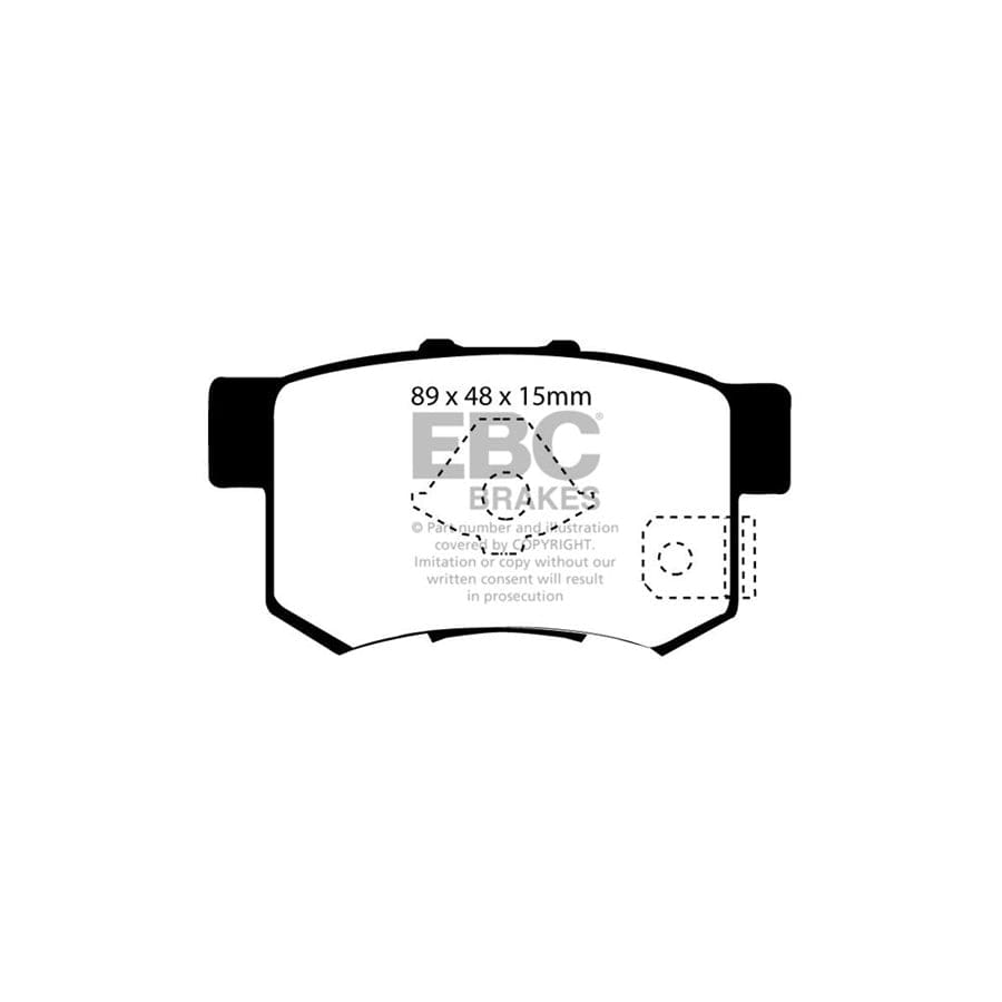 EBC PD01KR344 Honda FR-V Greenstuff Rear Brake Pad & Plain Disc Kit 2 | ML Performance UK Car Parts