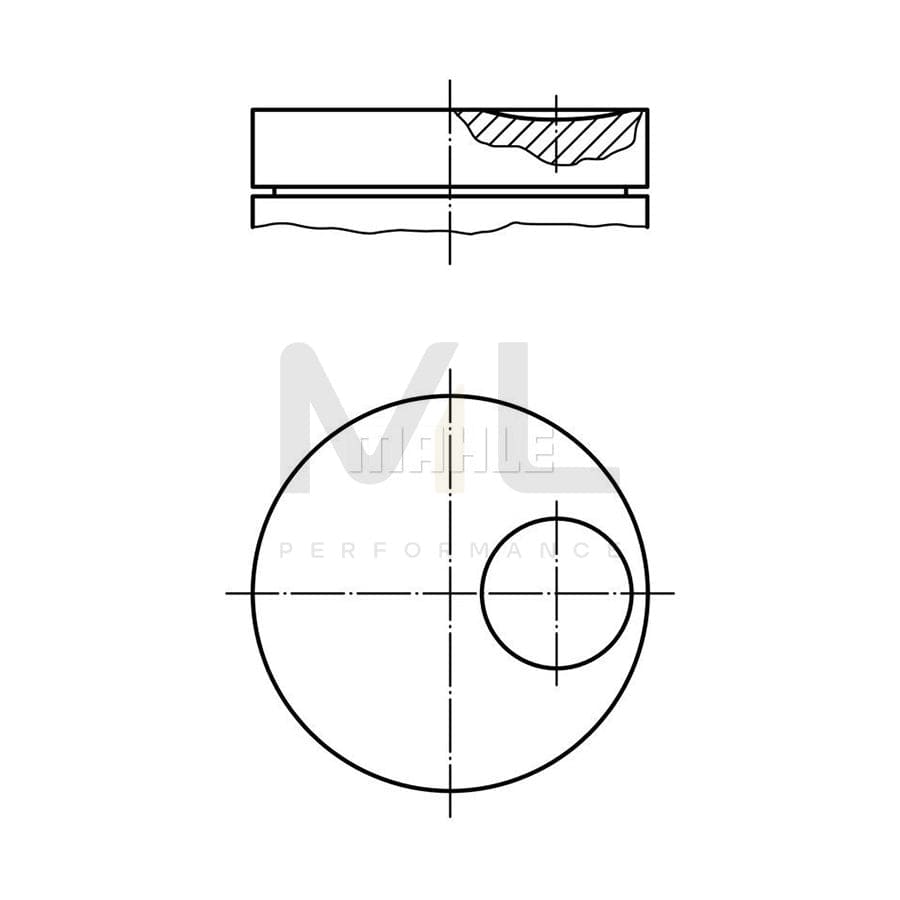 MAHLE ORIGINAL 014 57 01 Piston for FORD FIESTA 69,2 mm | ML Performance Car Parts