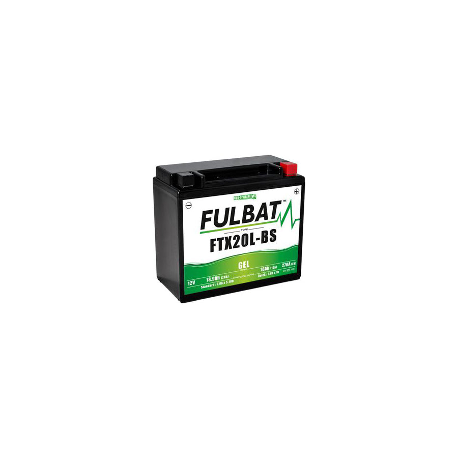 FTX20L-BS GEL Fulbat Motorcycle Battery | ML Performance UK Car Parts