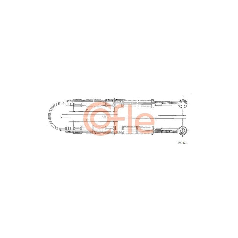 Cofle 1901.1 Hand Brake Cable