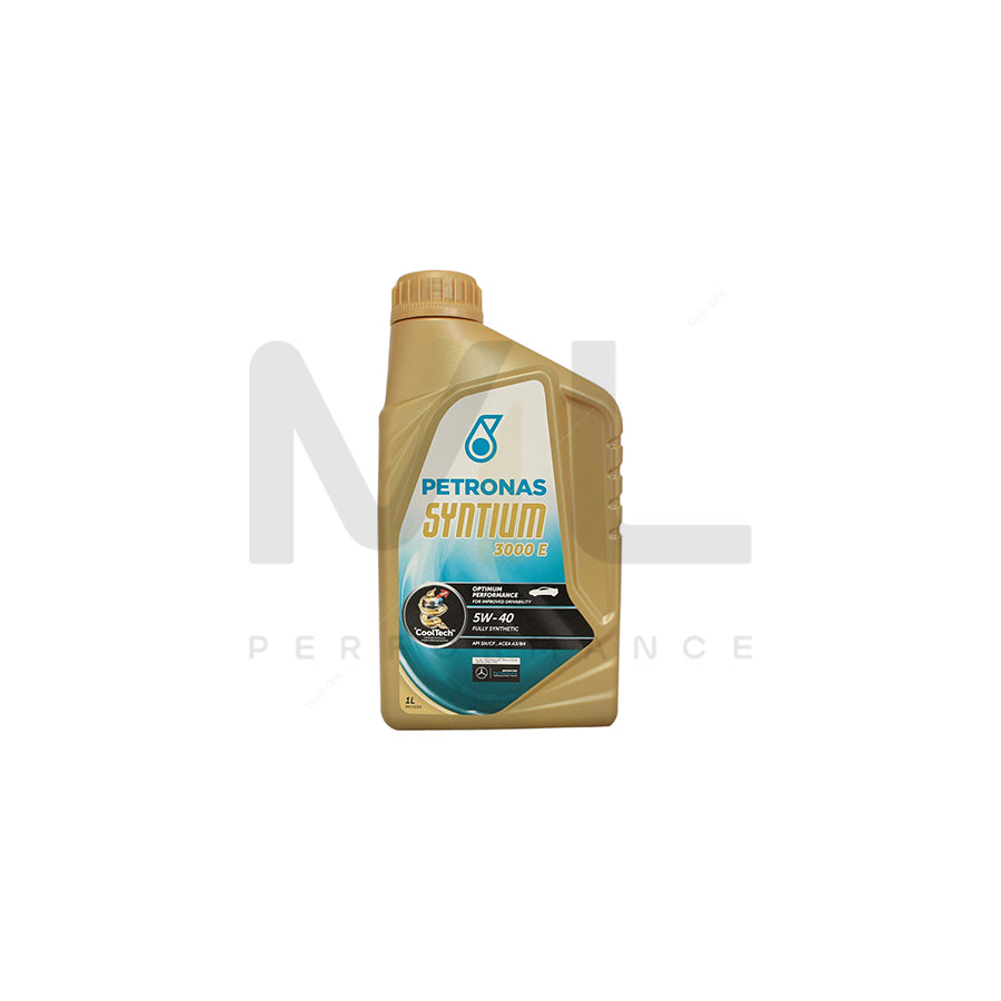 PETRONAS Syntium 3000 E 5W-40 Fully Synthetic Car Engine Oil 1l | Engine Oil | ML Car Parts UK | ML Performance