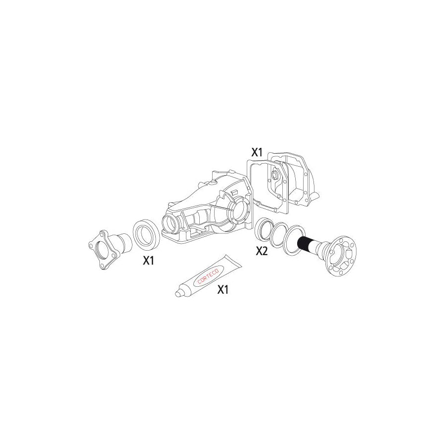 Corteco 19536199 Gasket Set, Differential | ML Performance UK