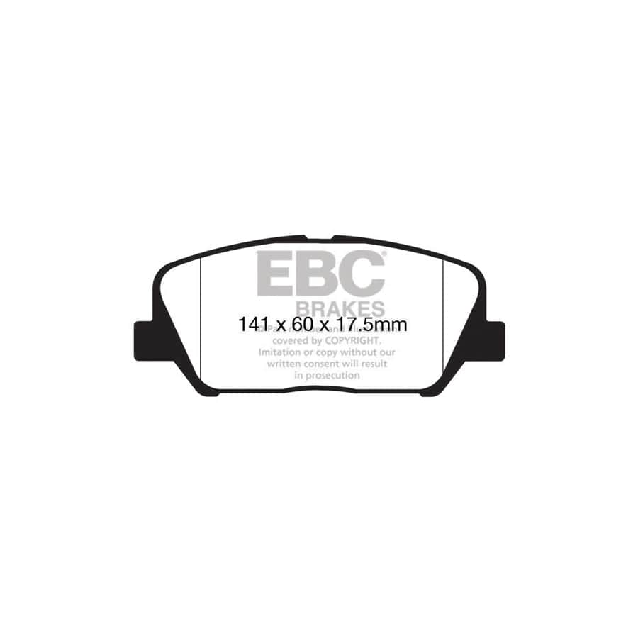 EBC PD06KF309 Hyundai Kia Greenstuff Front Brake Pad & USR Disc Kit 2 | ML Performance UK Car Parts