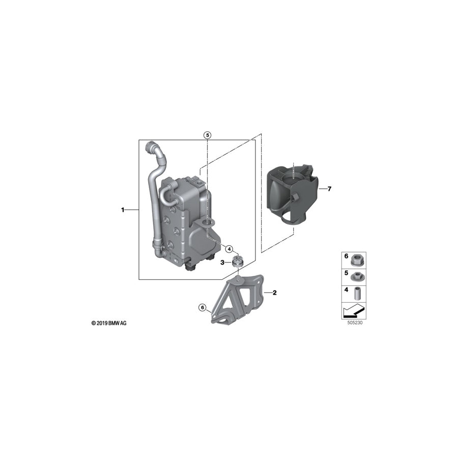 Genuine BMW 64219367097 G01 G02 Bracket Condenser (Inc. X3 30i, X3 20iX & X3 20i 1.6) | ML Performance UK