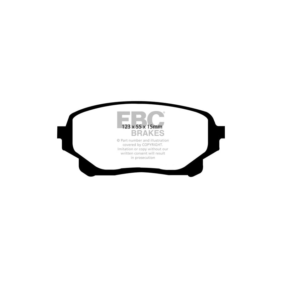 EBC PD01KF1406 Suzuki Grand Vitara Greenstuff Front Brake Pad & Plain Disc Kit  2 | ML Performance UK Car Parts