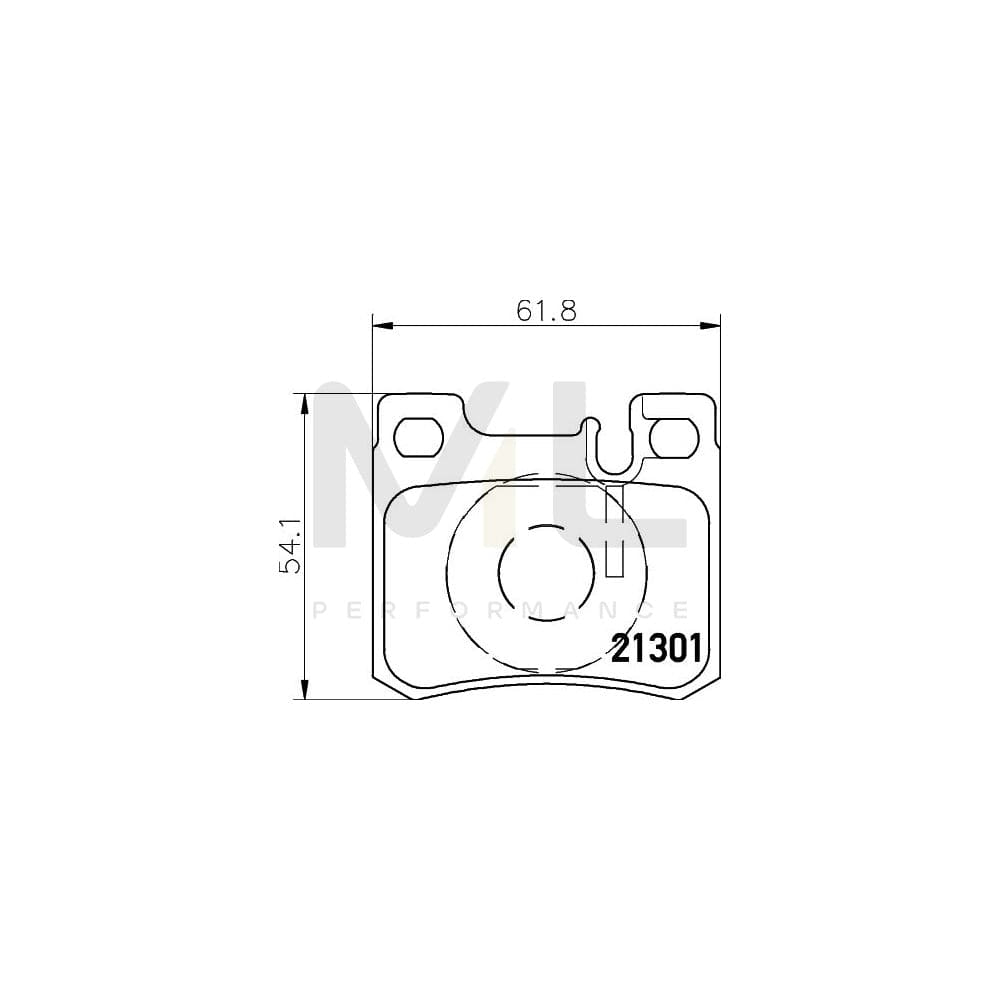 Hella 8DB 355 007-671 Brake Pad Set Prepared For Wear Indicator | ML Performance Car Parts