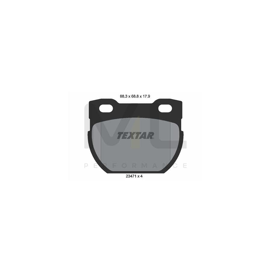 TEXTAR 2347103 Brake pad set for LAND ROVER DEFENDER not prepared for wear indicator | ML Performance Car Parts