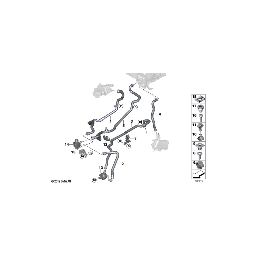 Genuine BMW 64219354469 G01 Coolant Hose Fuel Return 1 (Inc. X3 30eX) | ML Performance UK