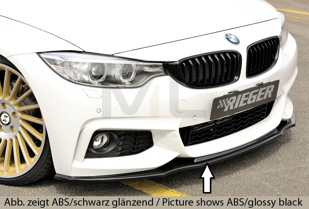 Rieger 00053470 BMW 4 Series F32 F33 F36 Front Splitter 1 | ML Performance UK Car Parts