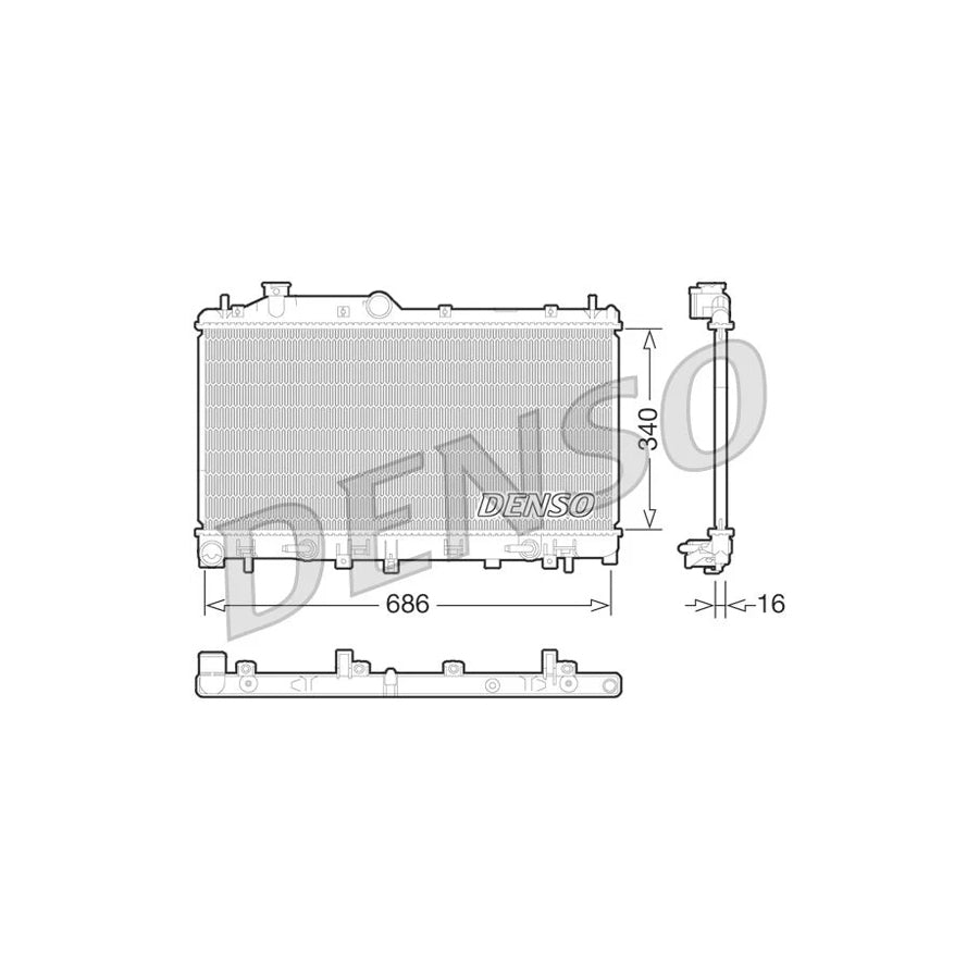 Denso DRM36015 Drm36015 Engine Radiator | ML Performance UK