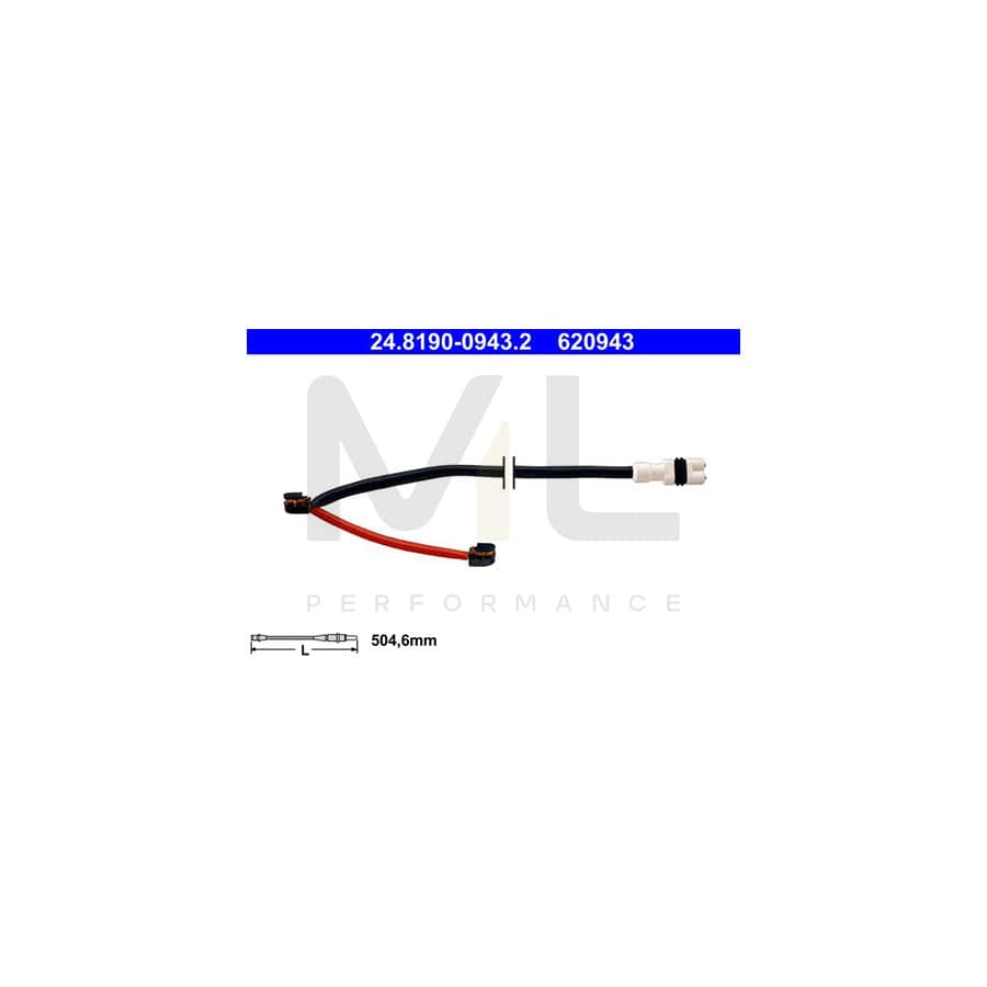 ATE 24.8190-0943.2 Brake pad wear sensor for PORSCHE 911 | ML Performance Car Parts