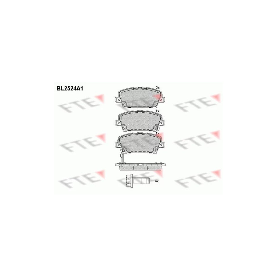 Fte 9010779 Brake Pad Set For Honda Civic | ML Performance UK Car Parts