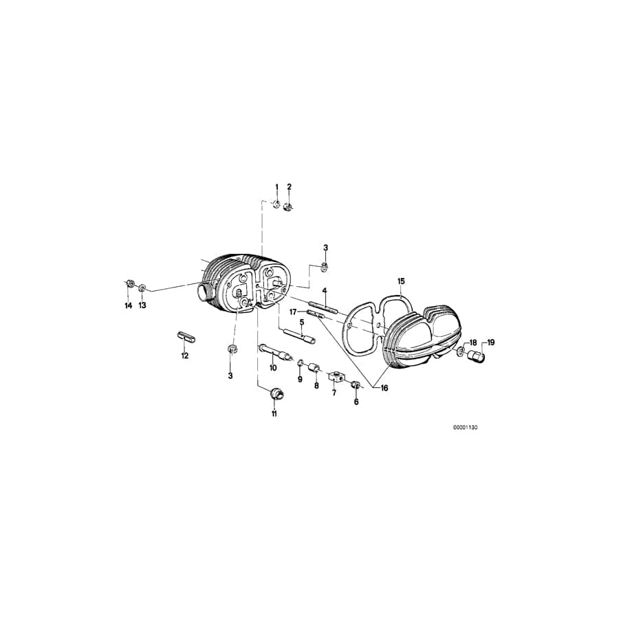 Genuine BMW 11121250237 Support For Rocker Arm Shaft (Inc. R75/5, R50/5 & R60/5) | ML Performance UK Car Parts