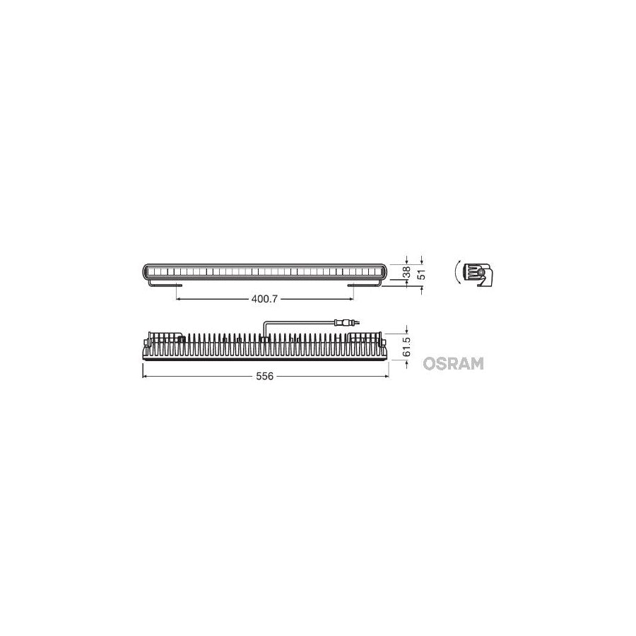 OSRAM  Ledriving Driving Lights Slim Series Leddl107 Cb Led Bar