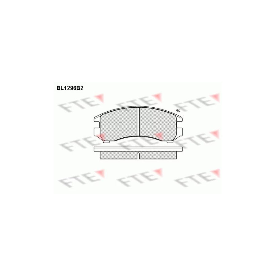 Fte BL1296B2 Brake Pad Set For Nissan Sunny | ML Performance UK Car Parts