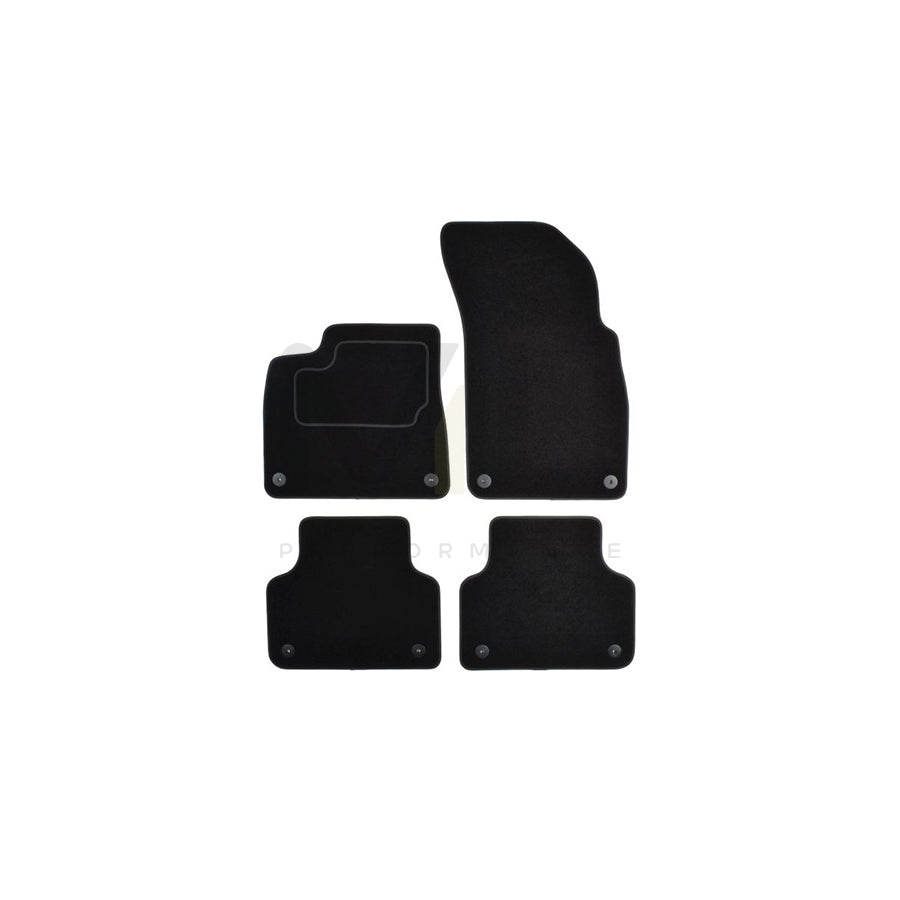 MAMMOOTH A041 AUD236 PRM 01 Floor mat set for AUDI Q7 (4MB) Textile, Front and Rear, Quantity: 4, Black | ML Performance Car Parts