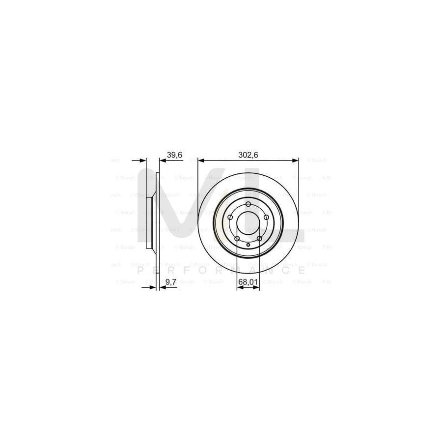 BOSCH 0 986 479 C28 Brake Disc Solid, Coated, High-carbon | ML Performance Car Parts