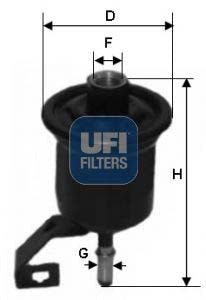 UFI 31.776.00 Fuel Filter For Toyota Avensis