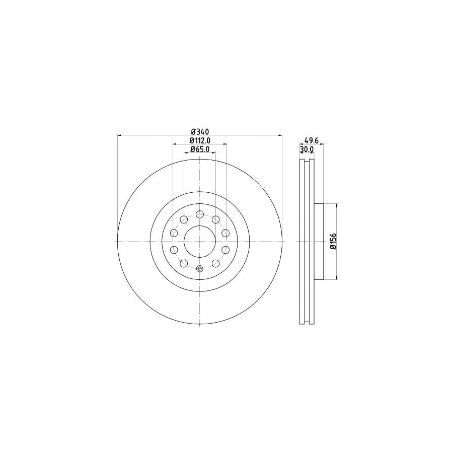 Hella 8MP 376 807-081 Water Pump