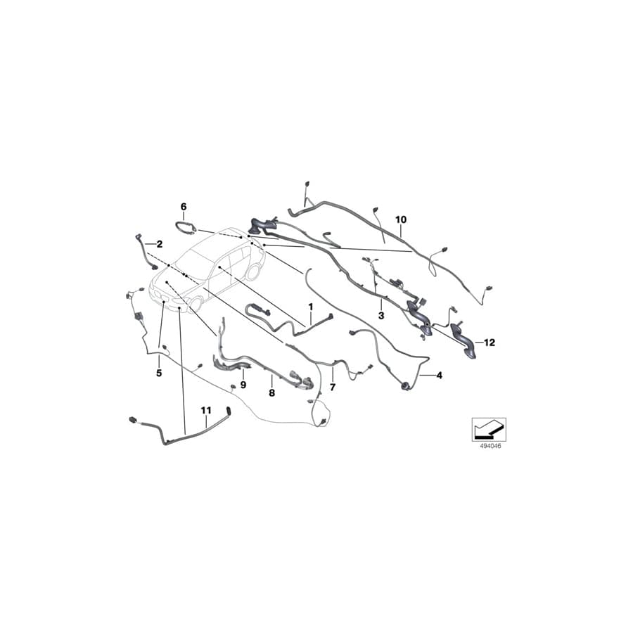 Genuine BMW 61139245292 F82 F20 Wiring Duct (Inc. 328dX, 318dX & 330d) | ML Performance UK Car Parts