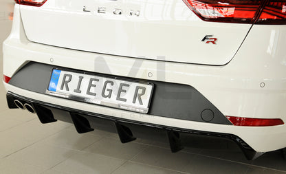 Rieger 00088134 SEAT 5F Leon FR Rear Diffuser 5 | ML Performance UK Car Parts