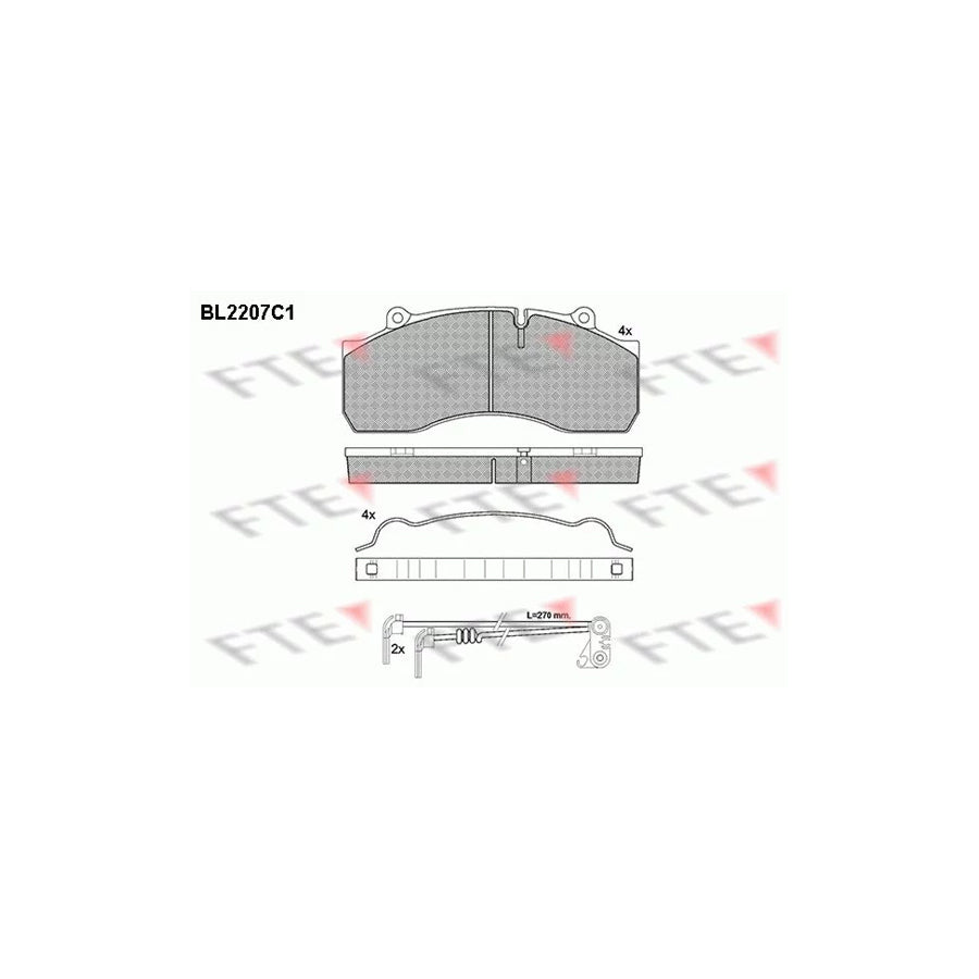 Fte BL2207C1 Brake Pad Set | ML Performance UK Car Parts