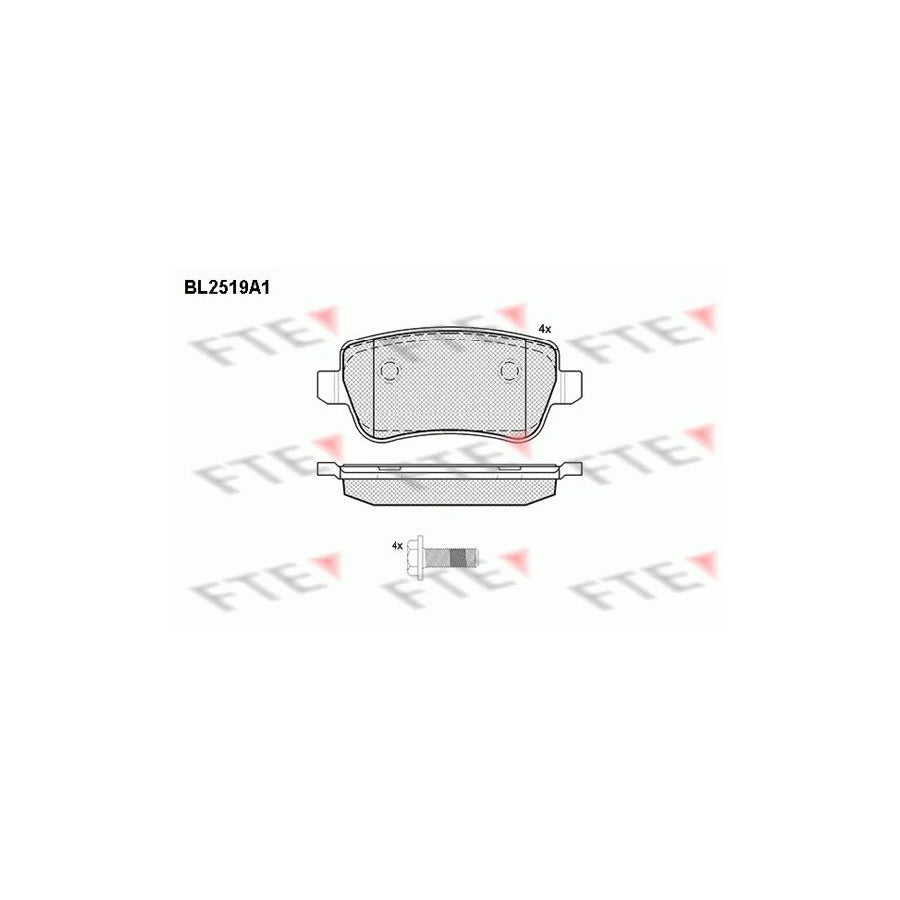 Fte 9010777 Brake Pad Set For Fiat Croma Ii Estate (194) | ML Performance UK Car Parts