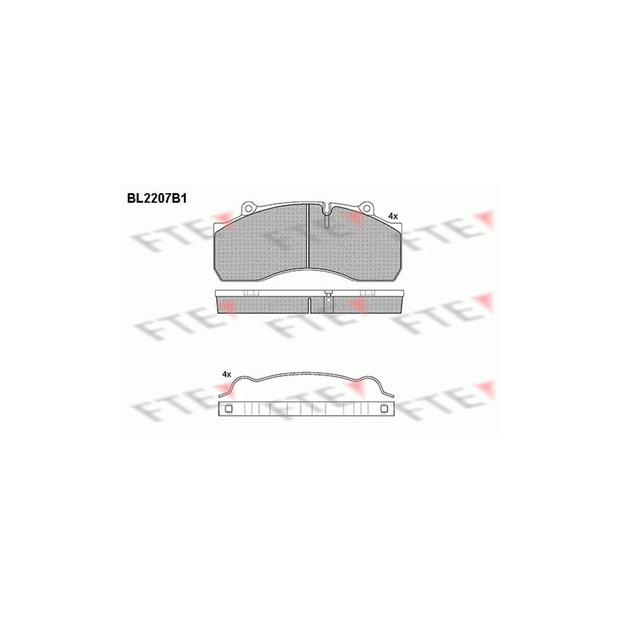 Fte BL2207B1 Brake Pad Set | ML Performance UK Car Parts