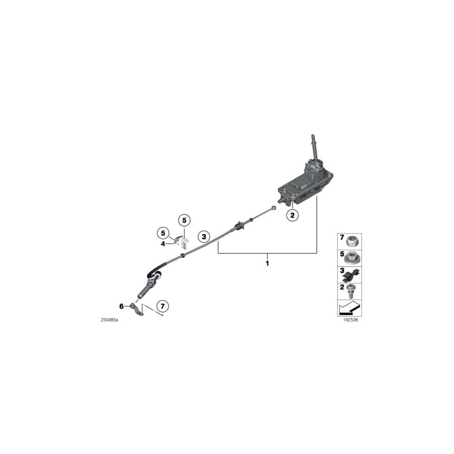 Genuine BMW 41127261700 R56 Bracket, Shift Cable (Inc. Cooper SD) 1 | ML Performance UK Car Parts