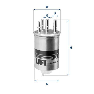 UFI 24.190.00 Fuel Filter